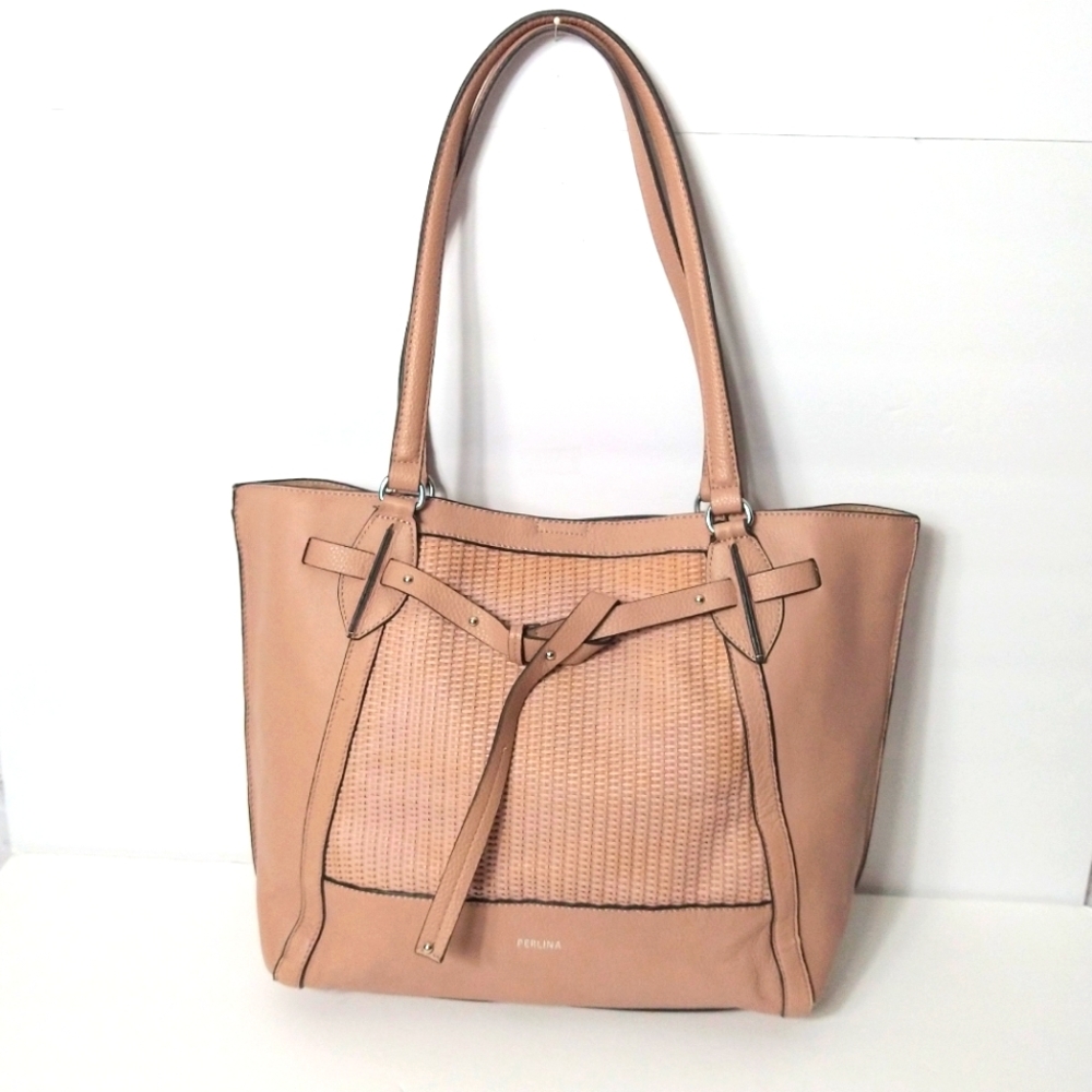 Perlina New York leather tote bag